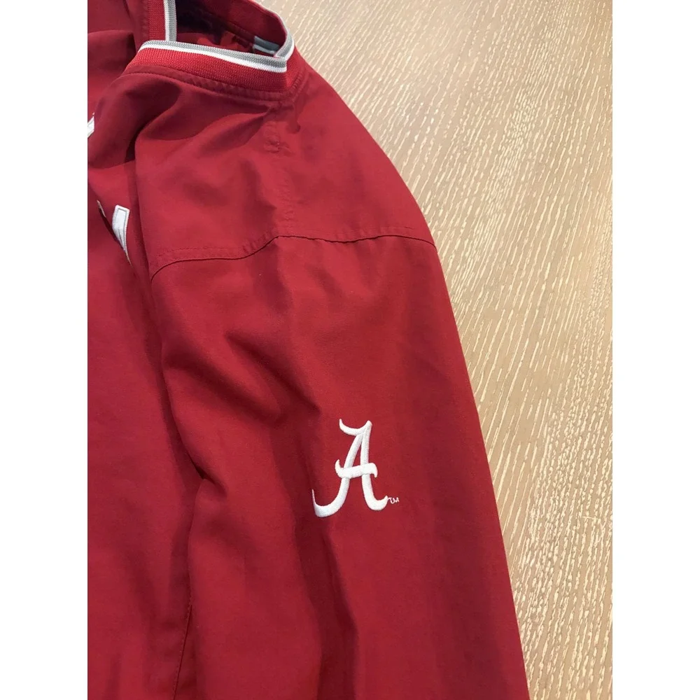 Nike Alabama Crimson Tide Women's Medium Red Pullover Windbreaker Jacket EUC